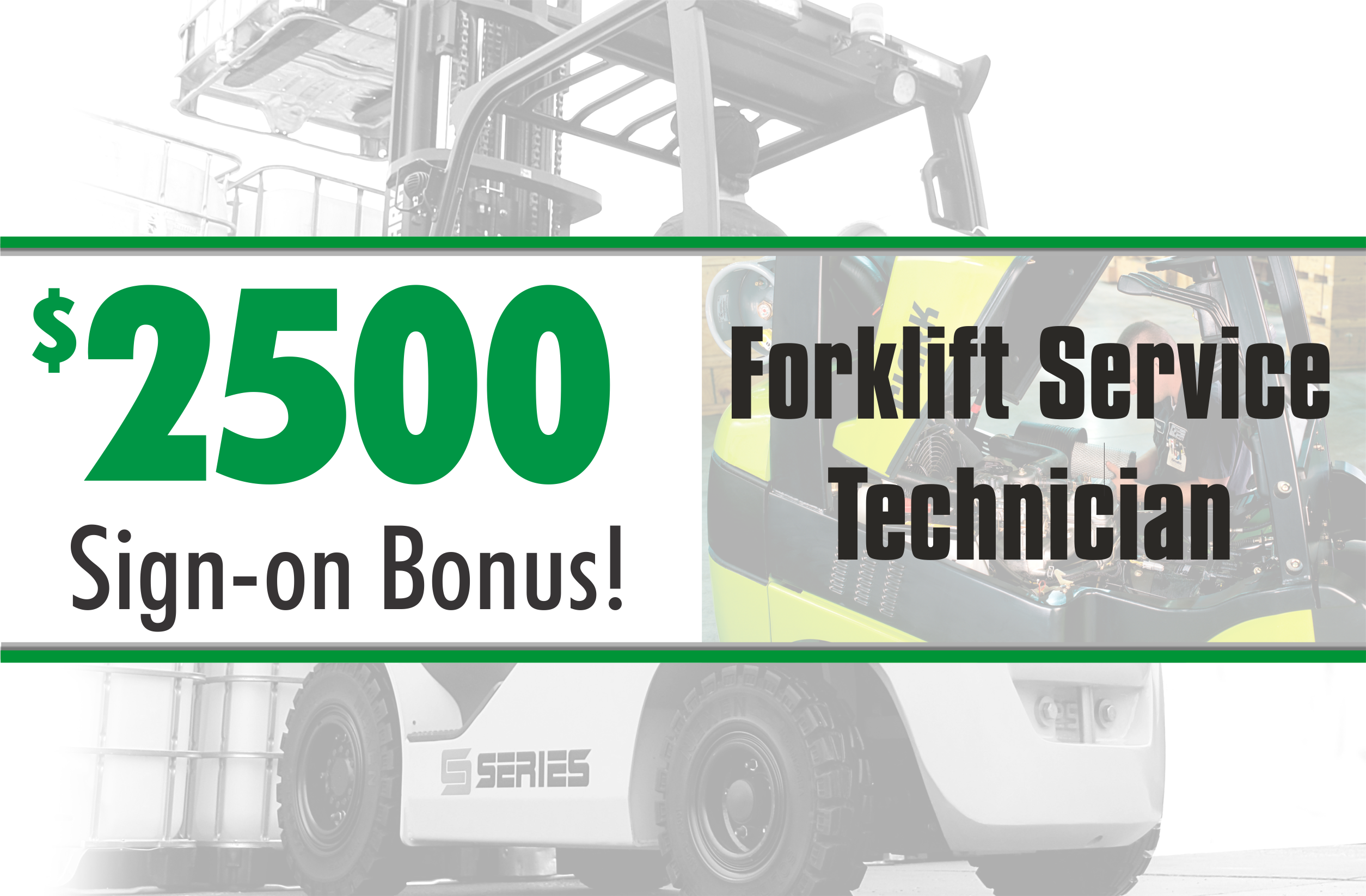 Forklift Service Technician Employment Youngstown, Akron, Canton